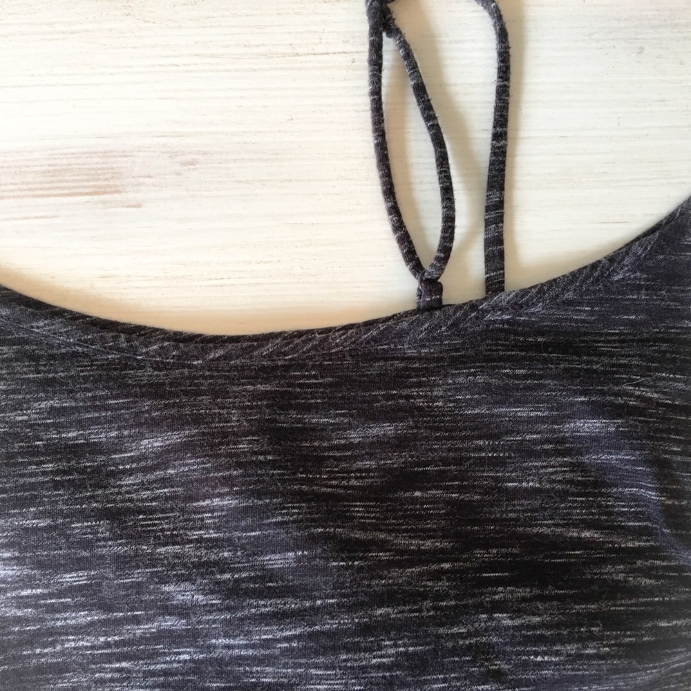 Free People Dark Gray Tie Knot Top in Dark Gray♡ - Picture 3 of 5